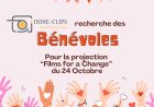 Recherche Bénévoles pour projection de court-métrages en faveur du changement social (1 journée)