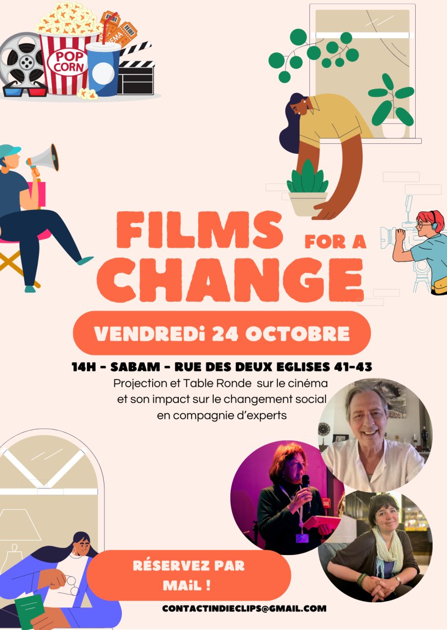 Projection et Table Ronde Films for a Change 24 Octobre : Réservez vos places !
