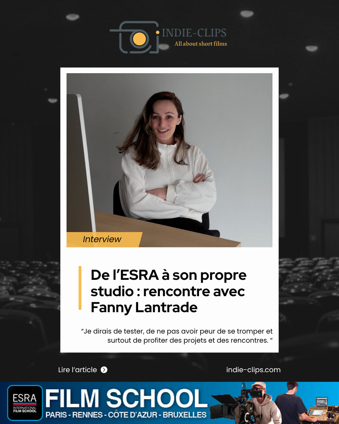De l’ESRA à son propre studio : rencontre avec Fanny Lantrade 